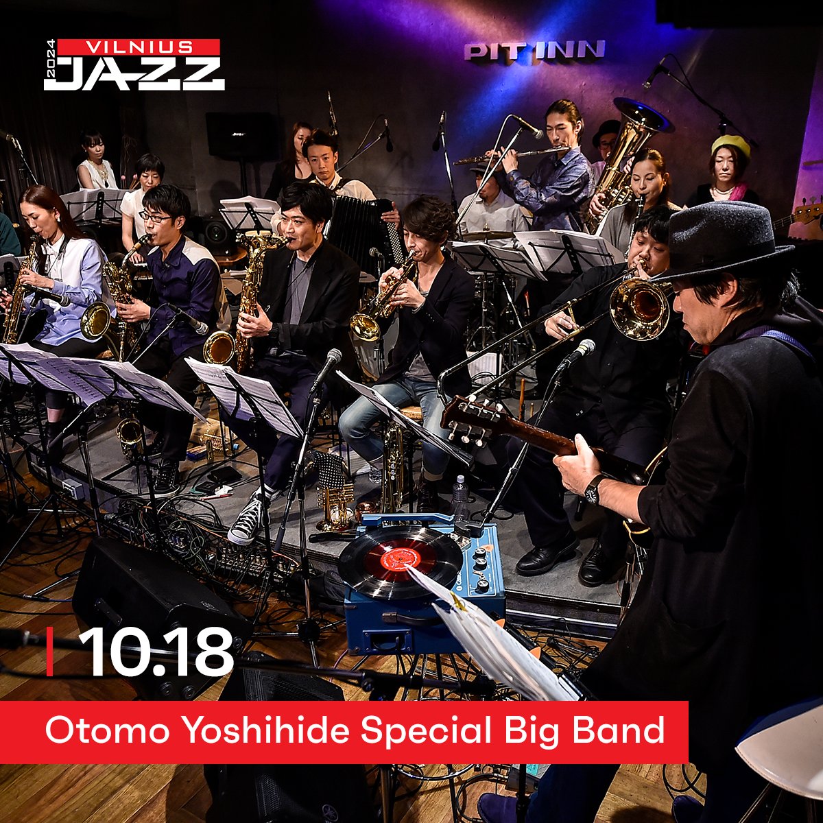 vilniusjazz's tweet photo. Vilnius Jazz 2024 pradeda festivalio bilietų prekybą! Pirmieji pardavime: Otomo Yoshihide Special Big Band (JAP). Bilietai -> https://t.co/0GUFSzOJBo https://t.co/PDUQS5cpwr