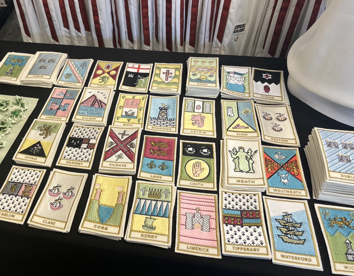 Confirmation that a record number of 133 athletes will represent Ireland in Paris, the largest squad ever fielded by Team Ireland at the Olympic Games.

Below are the county crests that have been given to athletes as part of their official clothing gear