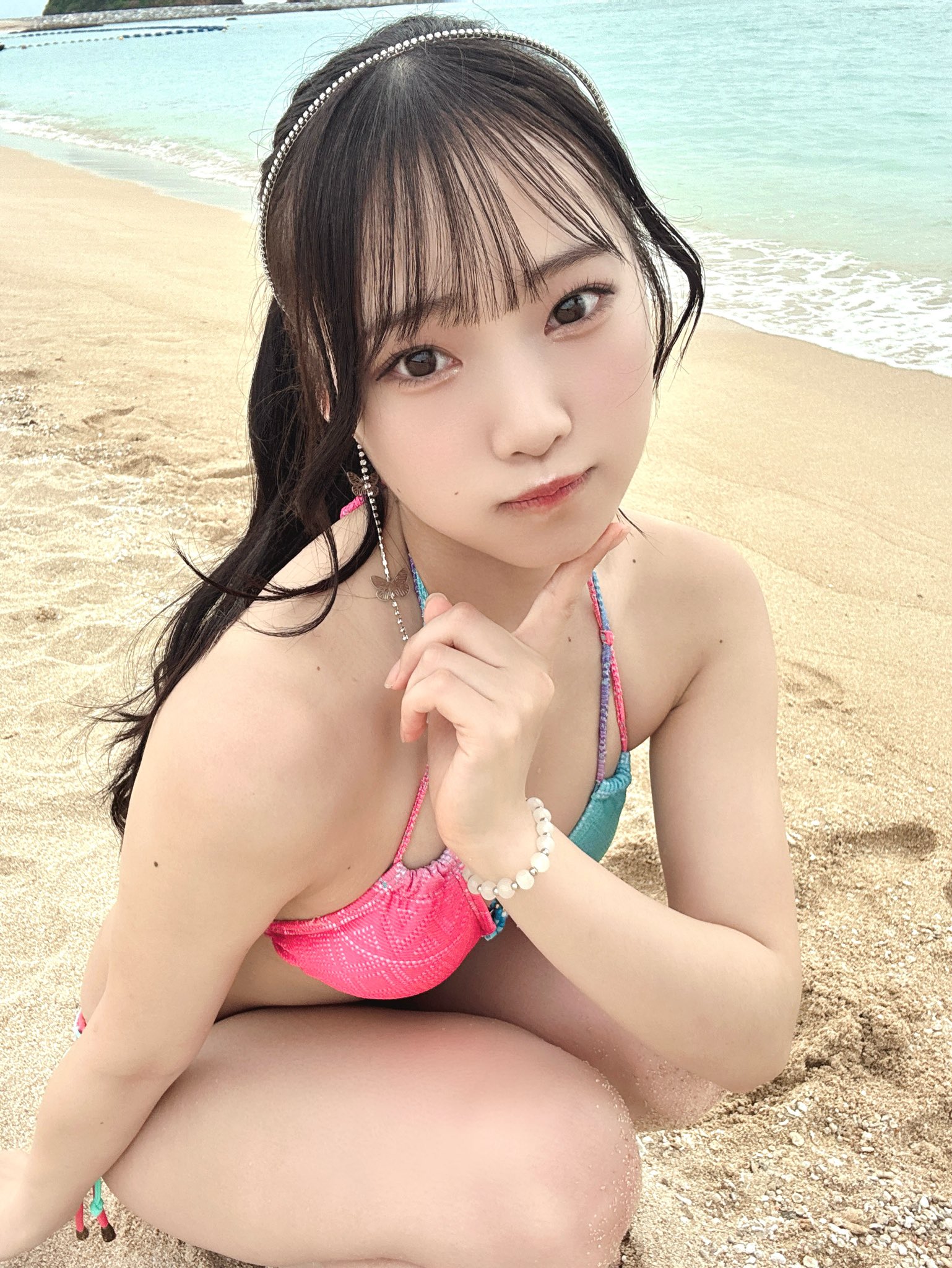 33チェキ　尾林結花　虹コン　虹のコンキスタドール 虹コン 全国美味いもの征服ツアー2022水着チェキ 尾林結花