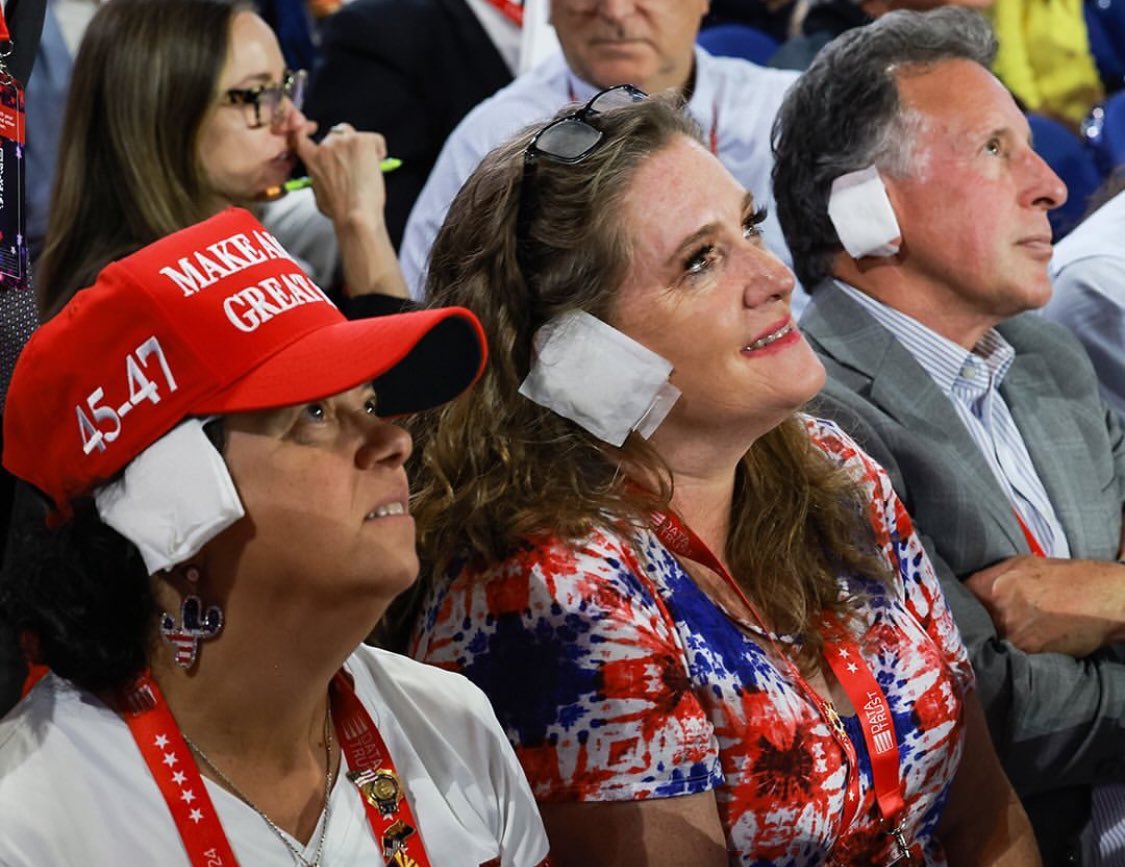 “Trump got shot in the ear so I got shot in the ear”