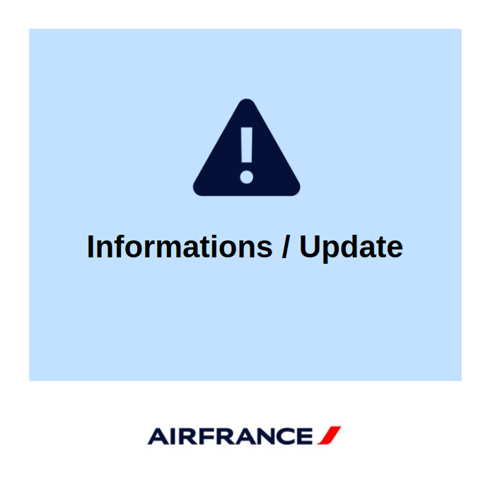 Les opérations d'Air France restent proches de la normale malgré la crise informatique mondiale en cours.
À ce stade, seuls les vols vers Amsterdam et Berlin sont perturbés.
Les autres vols partent et arrivent normalement.
Des retards restent néanmoins possibles.
L’application