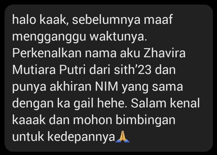 lucu, dichat lewat msteams wkwk