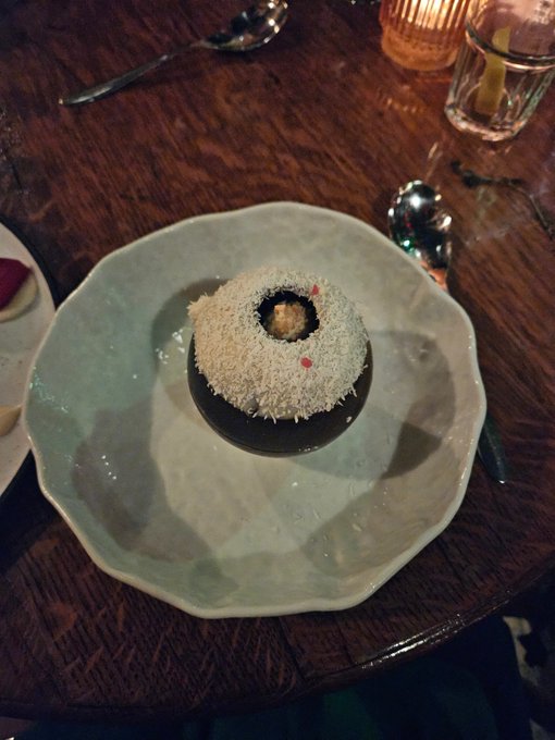 Went out to dinner with a friend to celebrate the launch of my first ever proffesional adult video going