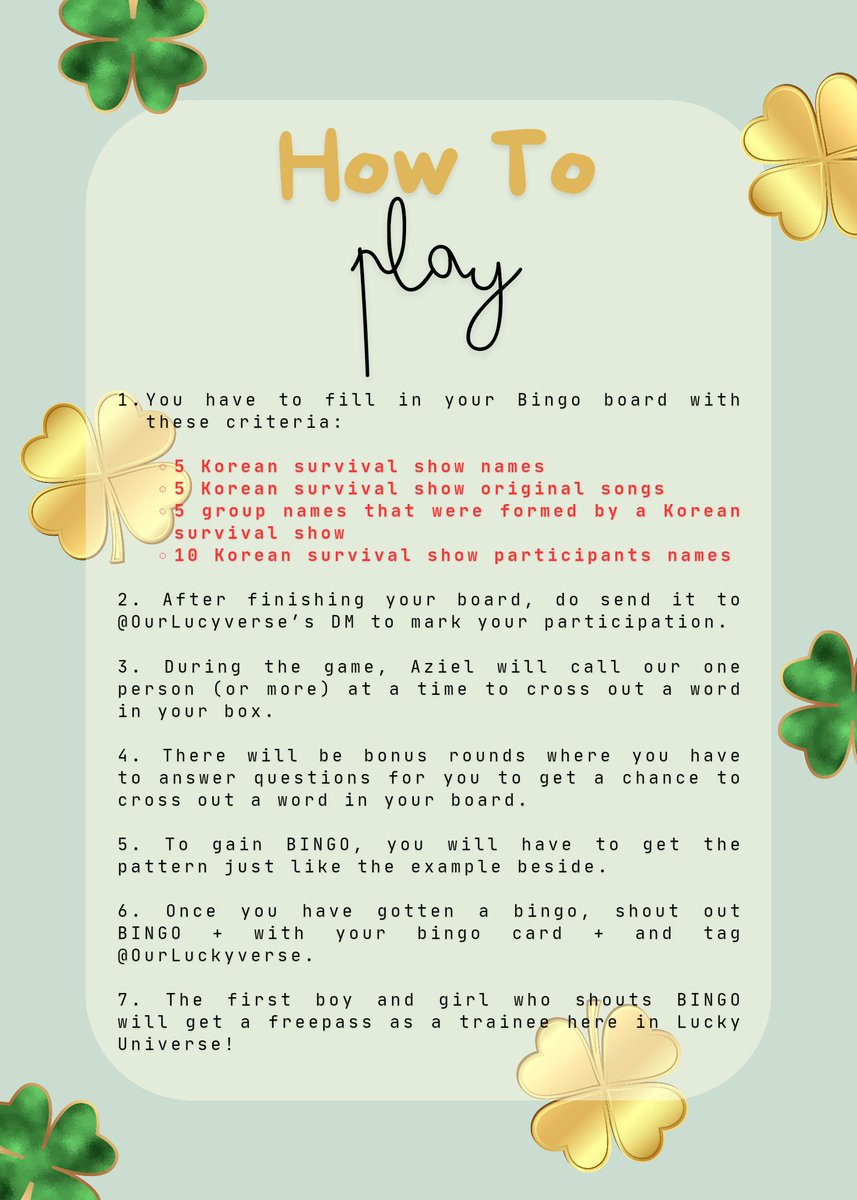 OurLuckyverse's tweet photo. REPOST this tweet if you're available to join tonight's game at 9:30PM KST! https://t.co/f6yWH1iqac