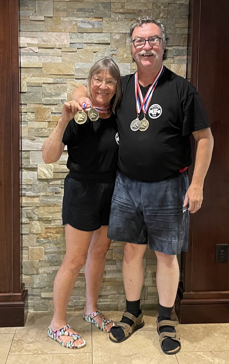 Canada did wonderfully well at the 2024 Butler Pennsylvania Can-Am Games in Powerlifting and Bench Press. 
My spouse Judy took Gold in both Bench Press and Powerlifting. I took Silver in Bench Press and Gold in Powerlifting, with a personal record lift of 325 pound deadlift.