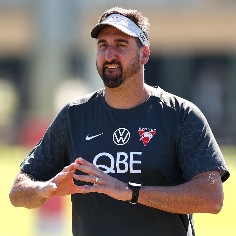 sydneyswans's tweet photo. Senior assistant coach Dean Cox will remain with the Sydney Swans, today informing the West Coast Eagles he will not be applying for the senior coaching role in Perth.