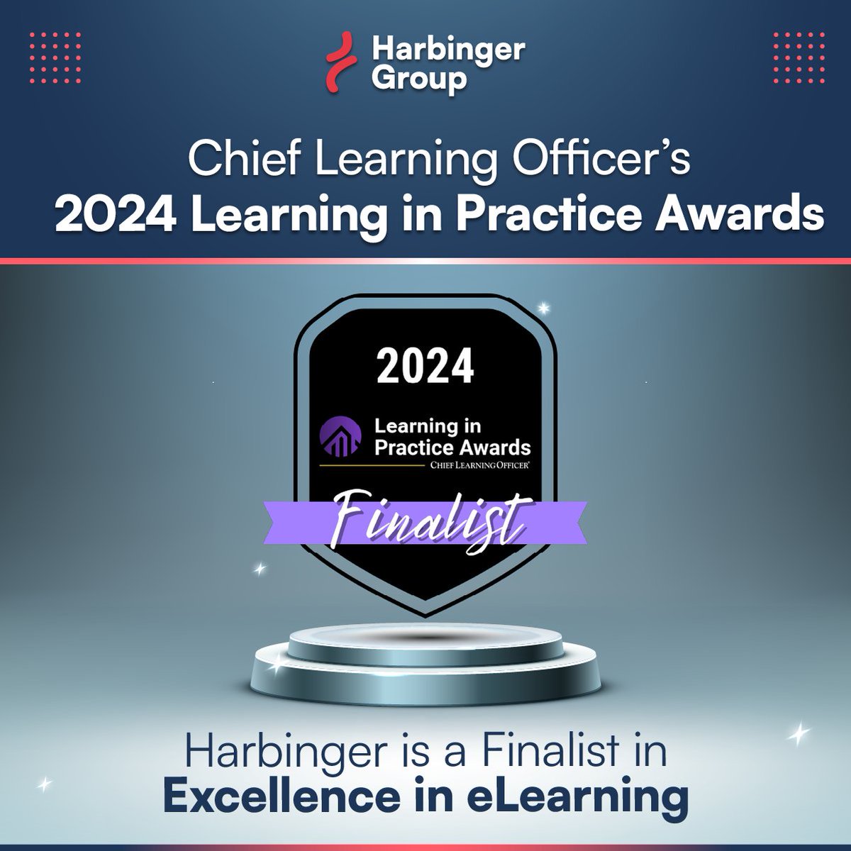 Harbinger_Grp's tweet photo. Harbinger is a Finalist in Chief Learning Officer’s 2024 Learning in Practice Awards in the ‘Excellence in eLearning’ category. Partner with Harbinger to transform L&amp;D with our AI-powered eLearning technology and content solutions: https://t.co/K0Nb0vu9ZX https://t.co/OoRKT8Halh