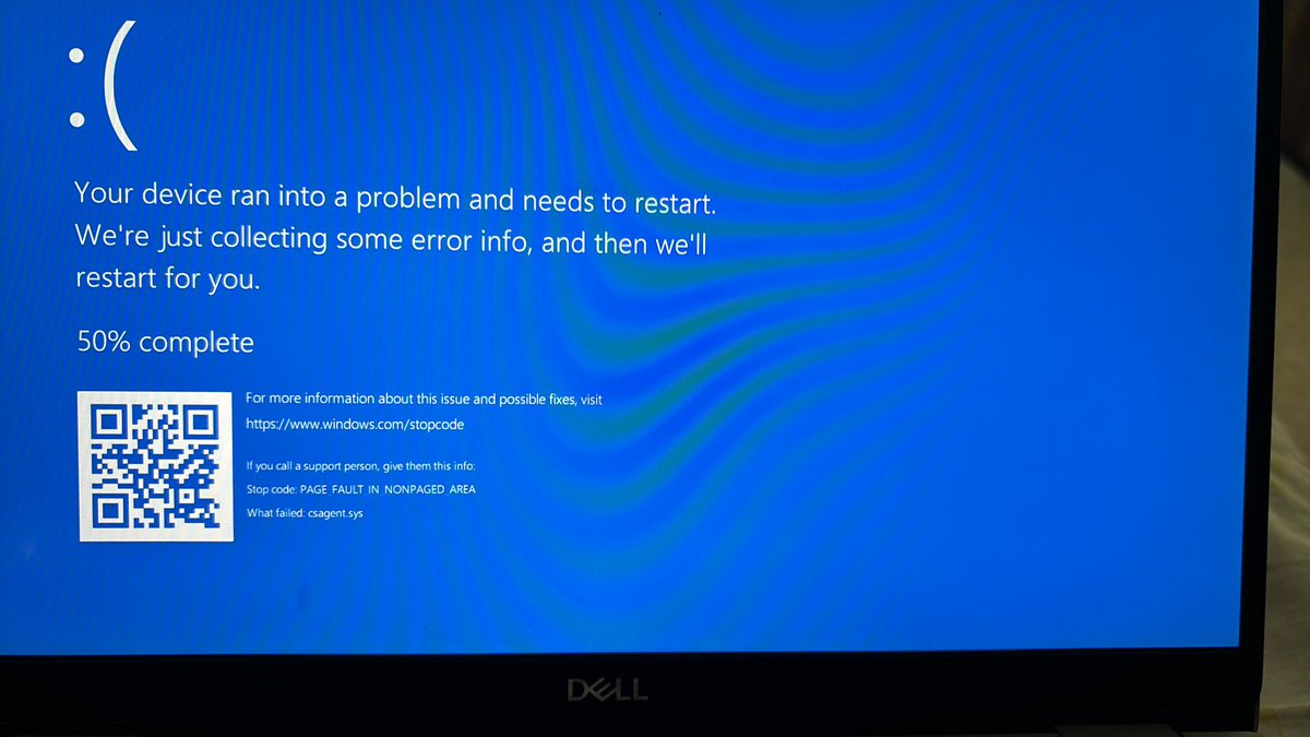 pulkit0203's tweet photo. Thank you Microsoft #Bluescreen
#crowdstrike https://t.co/Xyl3tUGCru