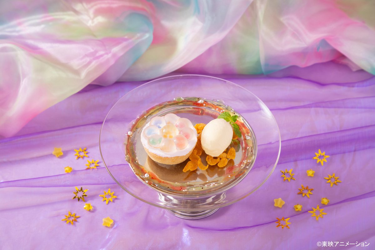 ojamajocafe's tweet photo. 🌈メニュー紹介🌈

【 ＜投票メニュー企画＞リズムタップタルト 】

みなさまの投票から選ばれた復刻メニュー🪄✨
おきがえシーンをイメージしタルトの周りにフルーツソースをまぶしました💫

👇詳細はこちらから
https://t.co/3Sc0ulkxI8
#おジャ魔女どれみカフェ https://t.co/t7xiV7jdiD