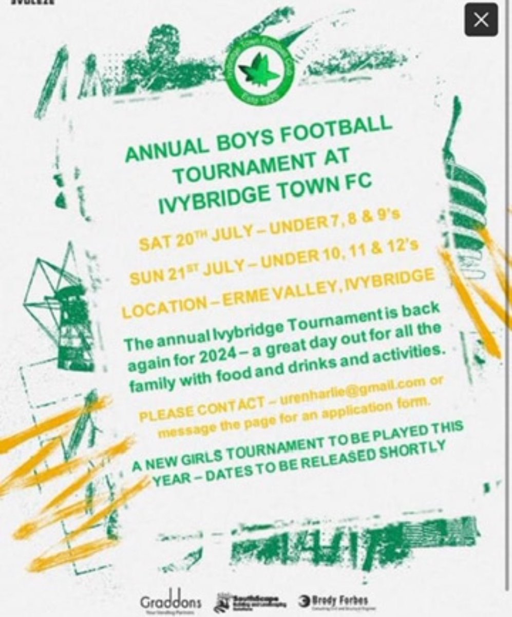 Ivytownfc's tweet photo. ⚽️💚BOYS TOURNAMENT💚⚽️

Saturday and Sunday bring the annual boys tournament!

Car entry is £2 and walk ins are £1 each.

Please be considerate when parking in the surrounding area!

#uptheivies💚 https://t.co/rH5COIDOOL