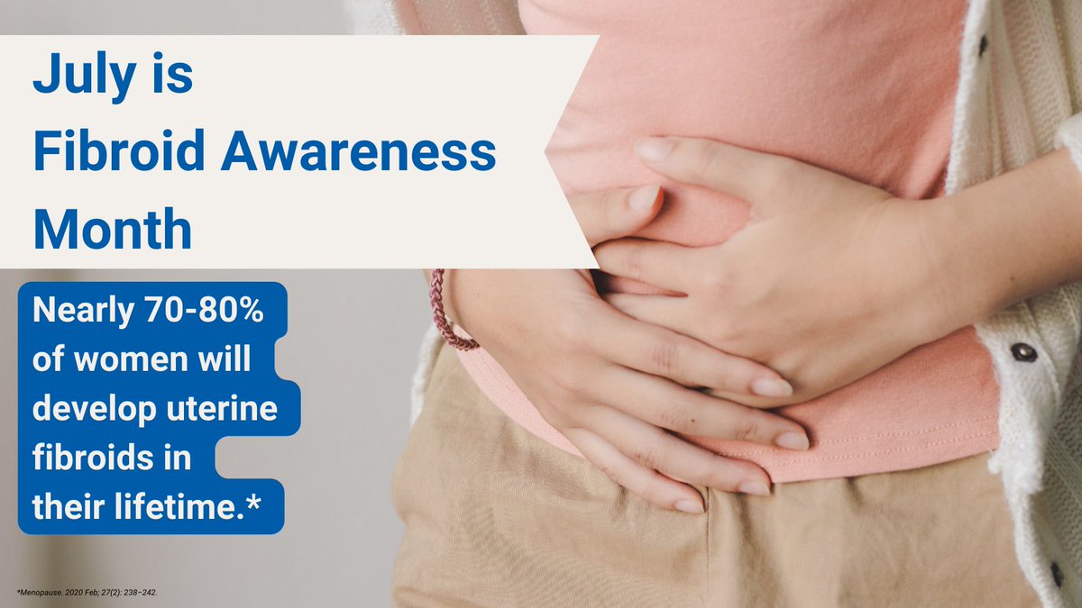 July is #FibroidAwareness Month! 🤍 Fibroids are noncancerous growths in or around the uterus. Symptoms include: heavy menstrual bleeding, frequent urination, constipation, pelvic pain &amp; pressure. If you have any of these symptoms, talk to your physician.