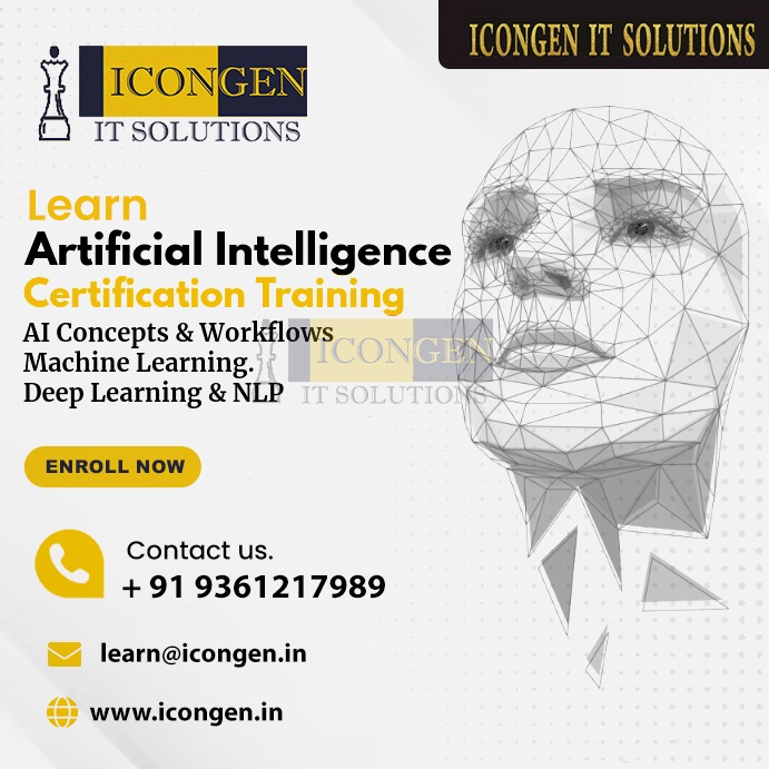 icongenit's tweet image. 🔍 Elevate Your Career with Artificial Intelligence Certification Training in Chennai! 🌟

Unlock the potential of AI with iconGen IT Solutions! 

𝐕𝐢𝐬𝐢𝐭: icongen.in/artificial-int…

#iconGenITSolutions #ArtificialIntelligence #AIProfessional #FutureSkills #AICertification