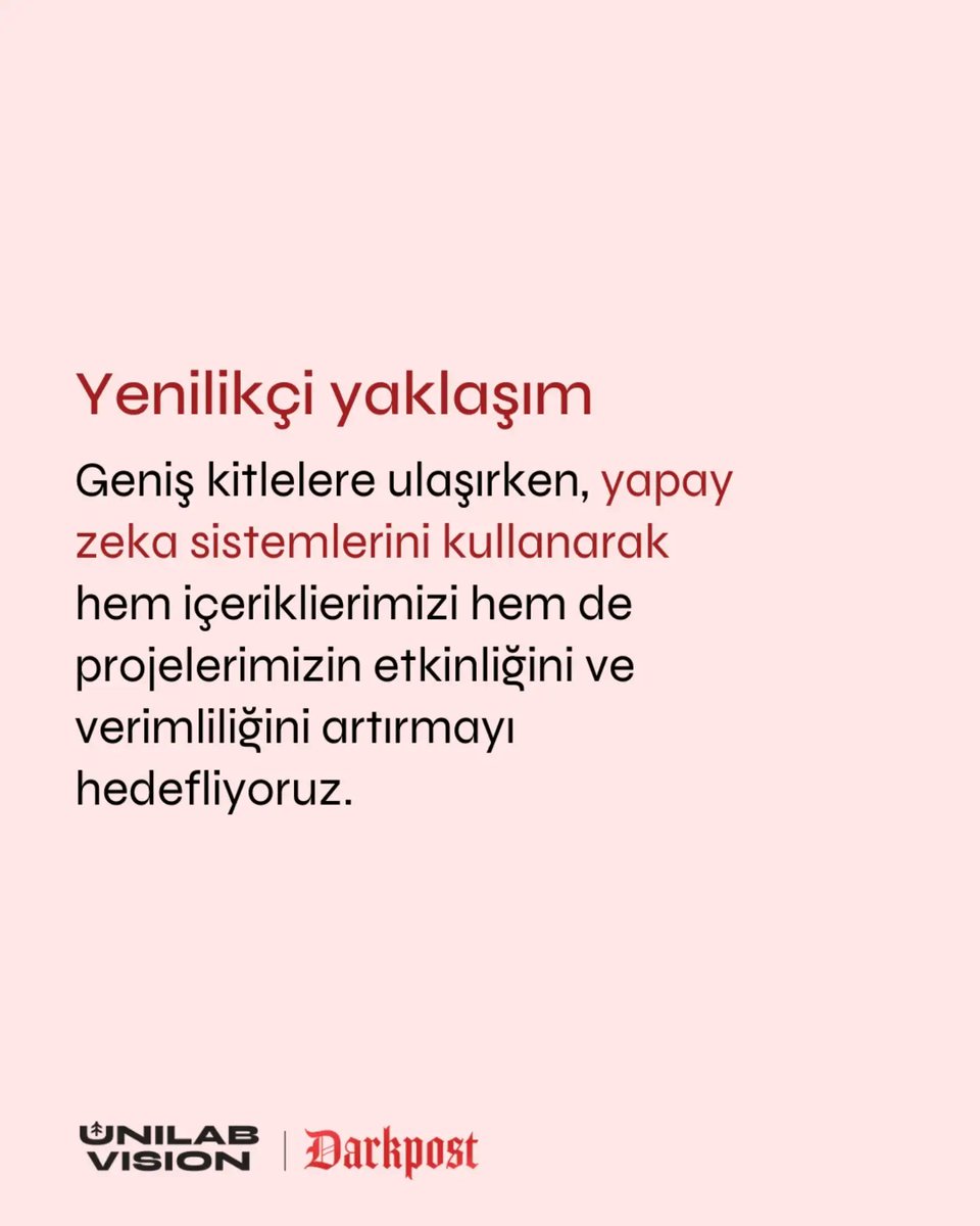 UNILABVisionTr's tweet photo. 💫 Darkpost Media, UNILAB Vision bünyesinde faaliyet gösteren yenilikçi bir medya birimidir. 

Misyonumuz, bilim ve teknolojinin gücünü kullanarak ilham verici ve bilgilendirici içerikler üretmektir. Ekibimizle, hedef kitlemize en güncel ve doğru bilgileri sunmayı amaçlıyoruz. https://t.co/4qcHPMbX2Y
