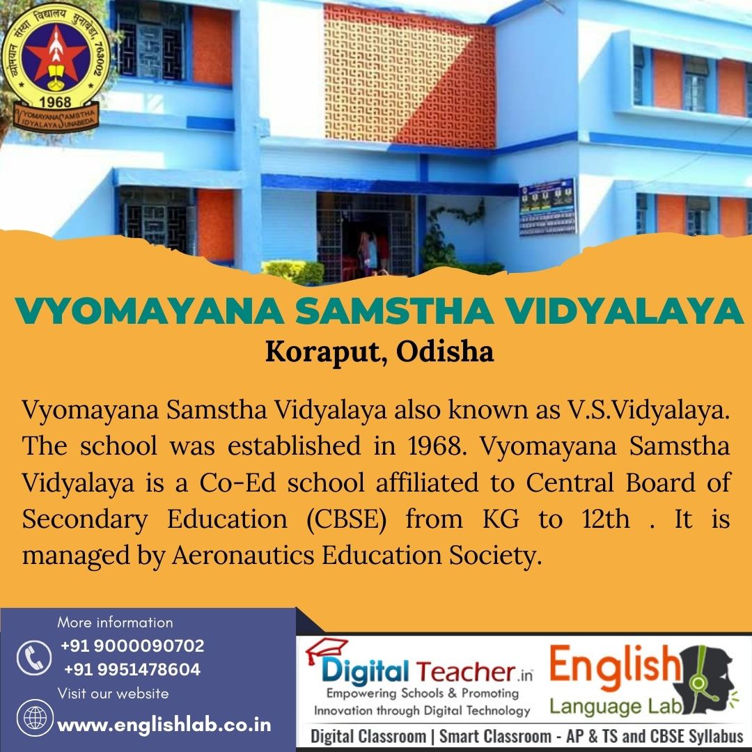digitalteach1's tweet image. Vyomayana Samstha Vidyalaya- Odisha.
English Language Lab focuses on speech rate, MTI, vocabulary, grammar, phonetics, intonation, and pronunciation.
visit: englishlab.co.in
#DigitalClassroom #DigitalLanguageLab #smartclassroom #englishlanguagelab @followers