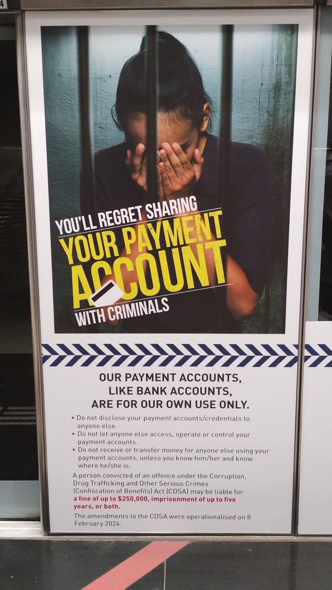 ClaytonFopp's tweet photo. Some of the terrific scams messaging around Singapore thanks to the great work of @singaporepolice and others! Floor to ceiling messaging in MRT stations, and posters in shopping centres and around ATMs

#scams
#Scamwatch
#Singapore
#StopCheckProtect https://t.co/qYZSncHbCw