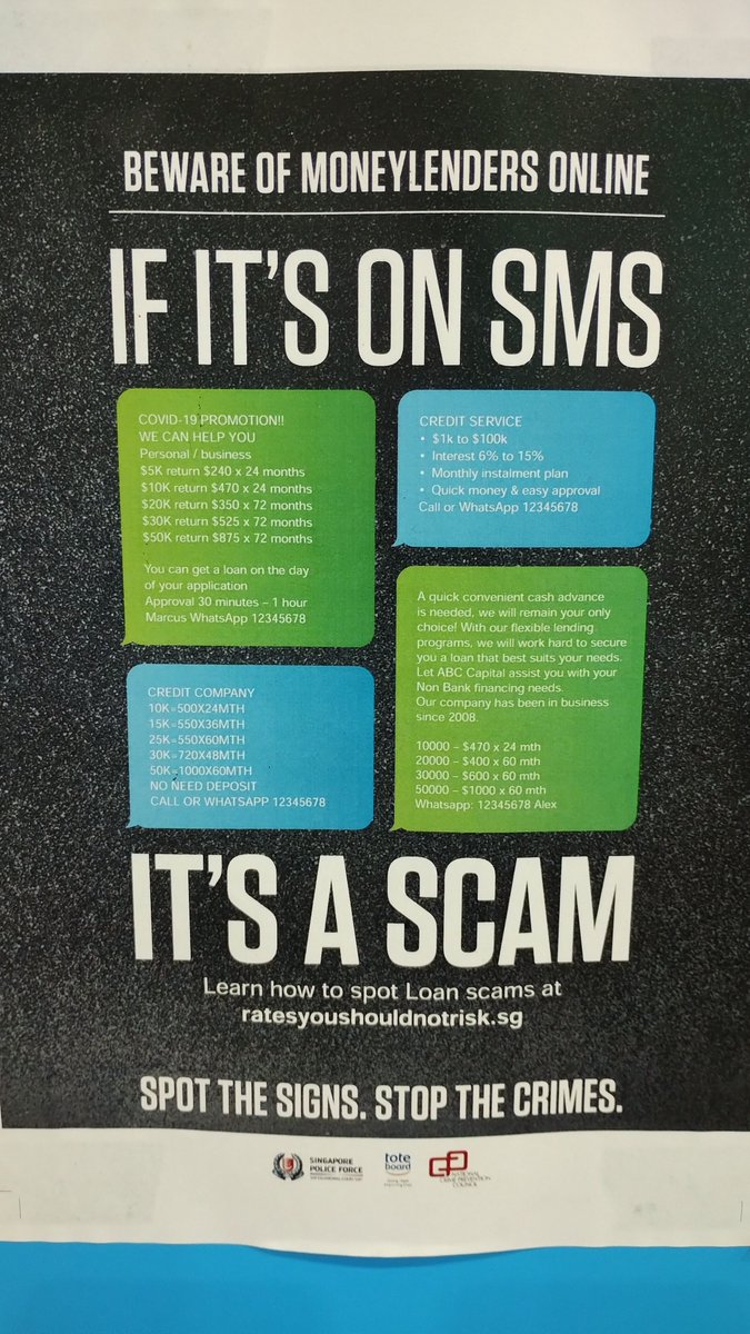 ClaytonFopp's tweet photo. Some of the terrific scams messaging around Singapore thanks to the great work of @singaporepolice and others! Floor to ceiling messaging in MRT stations, and posters in shopping centres and around ATMs

#scams
#Scamwatch
#Singapore
#StopCheckProtect https://t.co/qYZSncHbCw