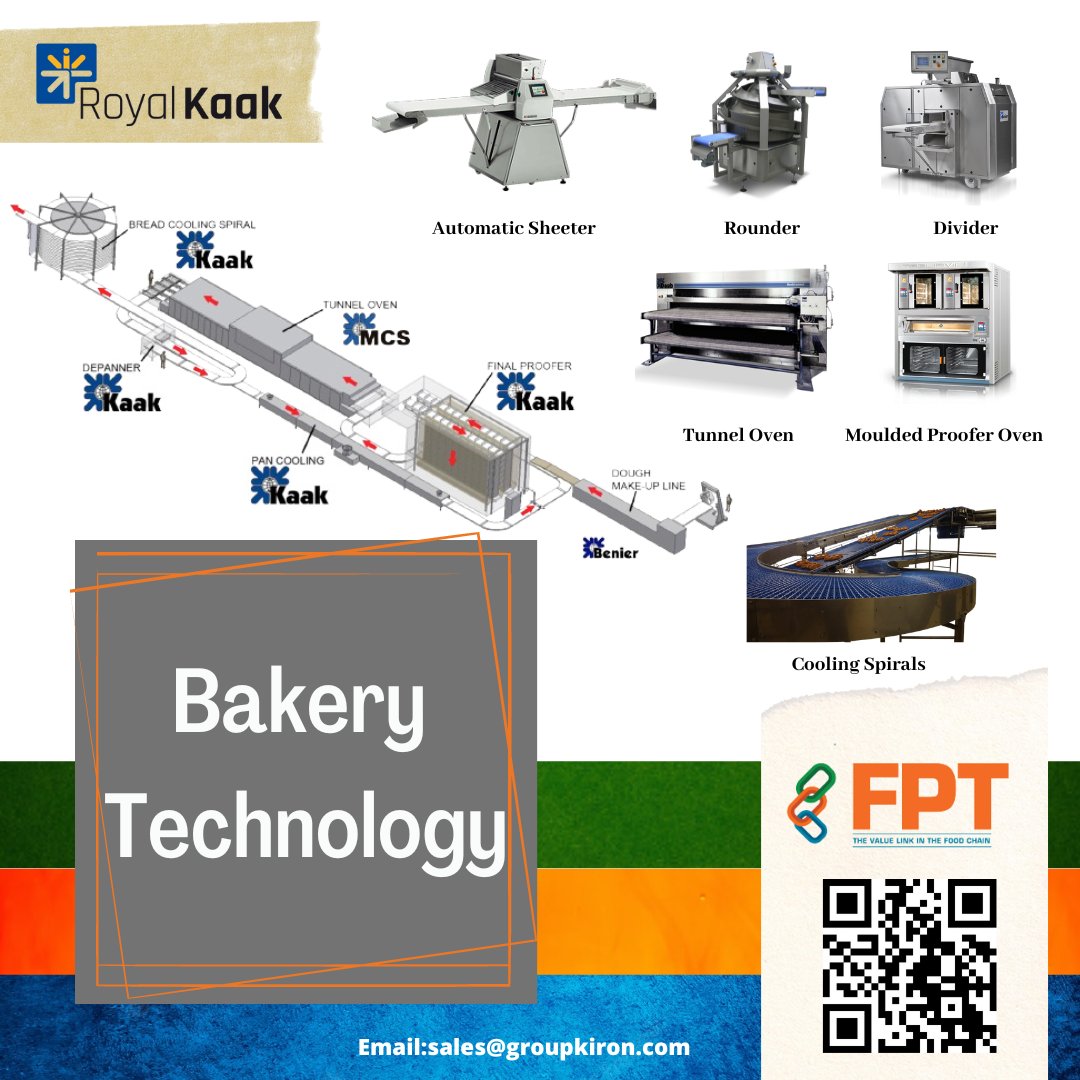 FoodProcessin14's tweet image. Discover the advanced bakery technology of Royal Kaak | Dough Technology, available through KIRON Food Processing Technologies in India.

Learn more about this intuitive, Bakery technology here: fptindia.com/blog/dough-han…

#bakeryequipment #foodprocessingmachinery #bakerymachines