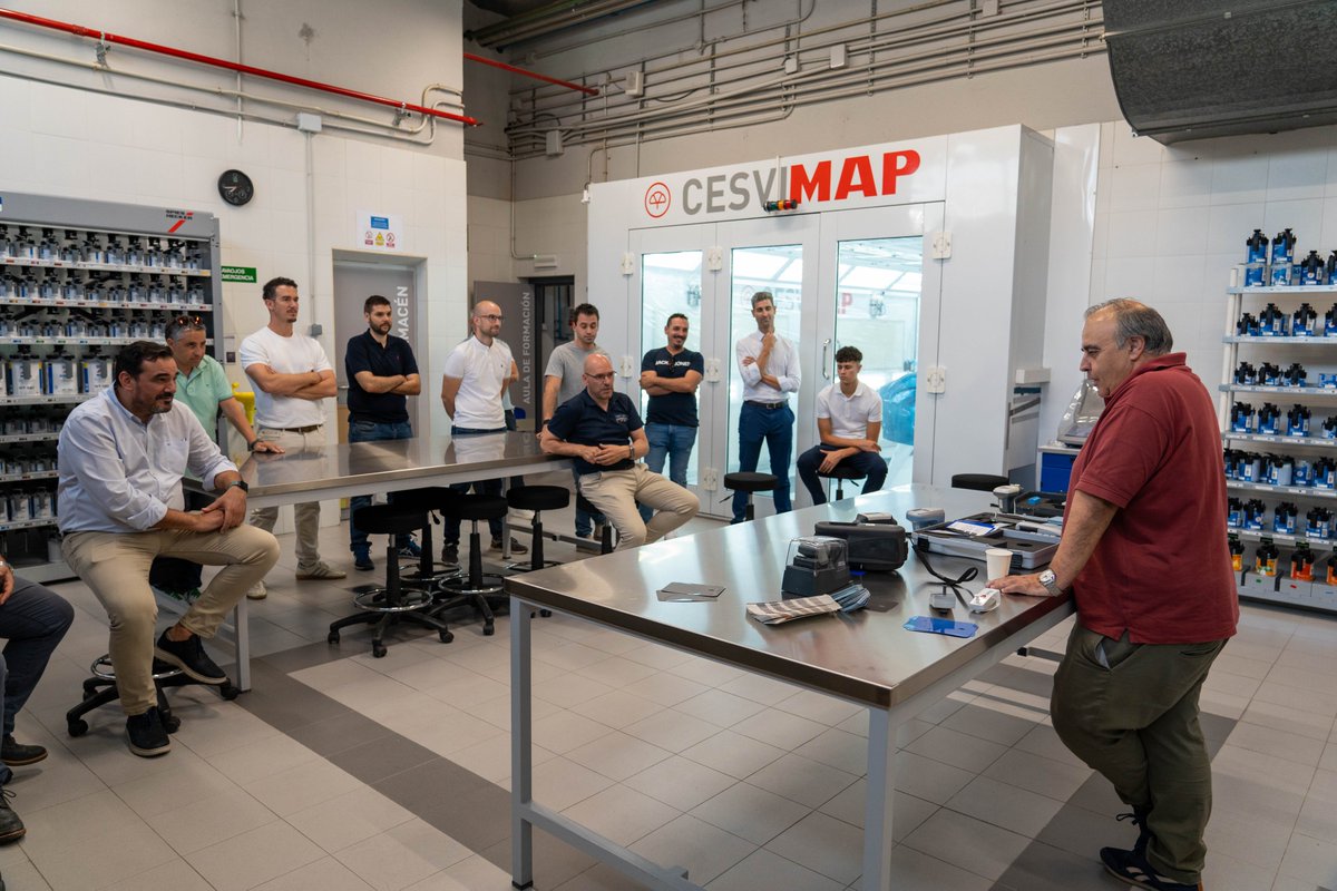CESVIMAP's tweet photo. Ayer tuvimos una una jornada muy especial en @CESVIMAP , pudimos compartir un crash test y varios workshops ( ADAS, Reparación de plásticos, pintura, sostenibilidad..) con grandes colaboradores. https://t.co/0CuSFcLQbc