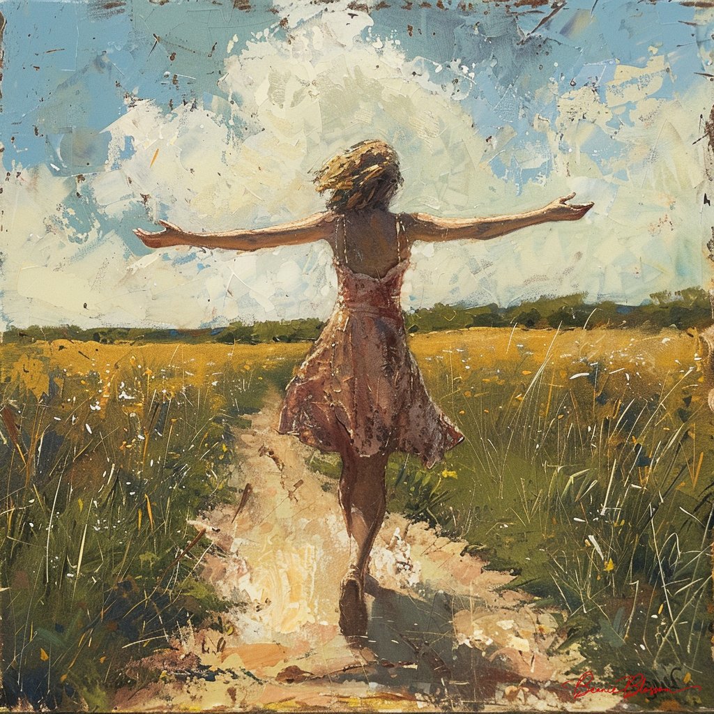 BeanieBlossom's tweet photo. Let the warmth of the sun and the freedom of the open field fill your heart with joy

#EmbraceTheSun #FieldOfDreams #CarefreeMoments #SunnyDays #FreedomInNature #JoyfulJourney #DigitalArt #AIArtWork #DigitalArtWork #AIArt #AIArtists #AIArtCommunity https://t.co/OgouKavbgo