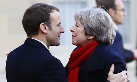 TrueSlazac's tweet photo. The French urge to flirt with every British Prime Minister you meet https://t.co/LQZhDIAUg3