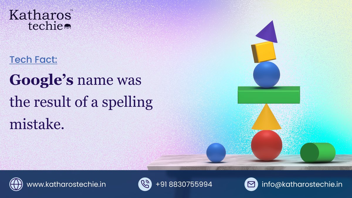 KatharosT's tweet image. Google&apos;s name, a misspelling of &quot;googol&quot; (1 followed by 100 zeros), reflects Larry Page and Sergey Brin&apos;s mission to organize the web&apos;s vast information.
#GoogleHistory #TechOrigins #Googol #Google #LarryPage #SergeyBrin #TechGiants #InformationAge #WebOrganization #TechTrivia