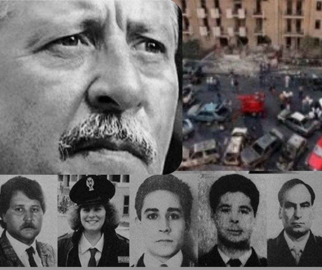 #19luglio 1992 in #viaDAmelio a Palermo i poliziotti Agostino Catalano, Claudio Traina, Vincenzo Li Muli, Eddi Walter Cosina, Emanuela Loi furono uccisi con il magistrato Paolo Borsellino. Sei uomini dello Stato sacrificarono la loro vita in nome della legalità
#pernodimenticare