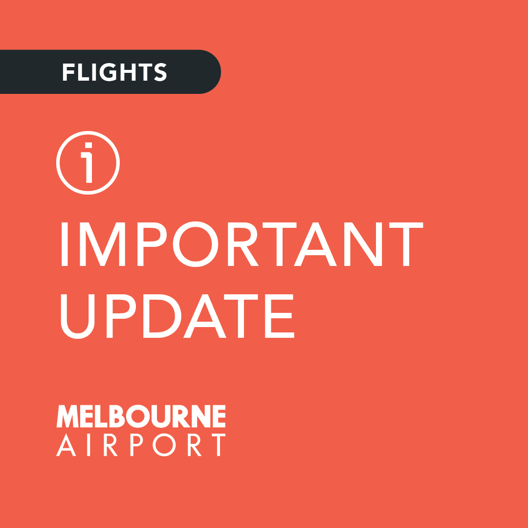 Melbourne Airport is experiencing a global technology issue which is impacting check-in procedures for some airlines. Passengers flying with these airlines this afternoon are advised to allow a little extra time to check-in. Please check with your airline for flight updates.