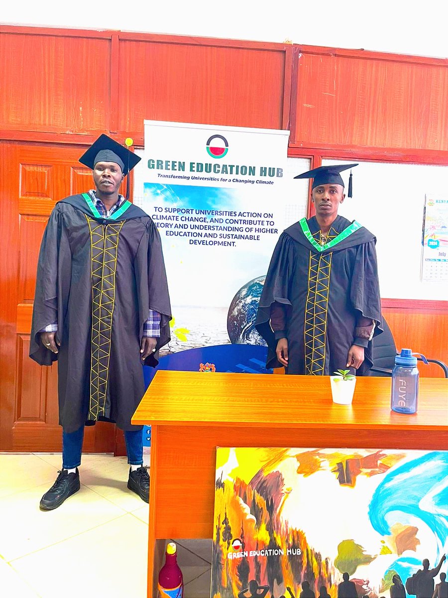 KUGreenEduHub's tweet photo. Congratulations to the #KenyattaUniversity Class of 2024! 🎓  A special mention goes to our ambassadors who have played a vital role in promoting climate action and sustainability on campus. Their dedication and passion inspire us all. Here's to their bright future. https://t.co/aU65xvGjBS