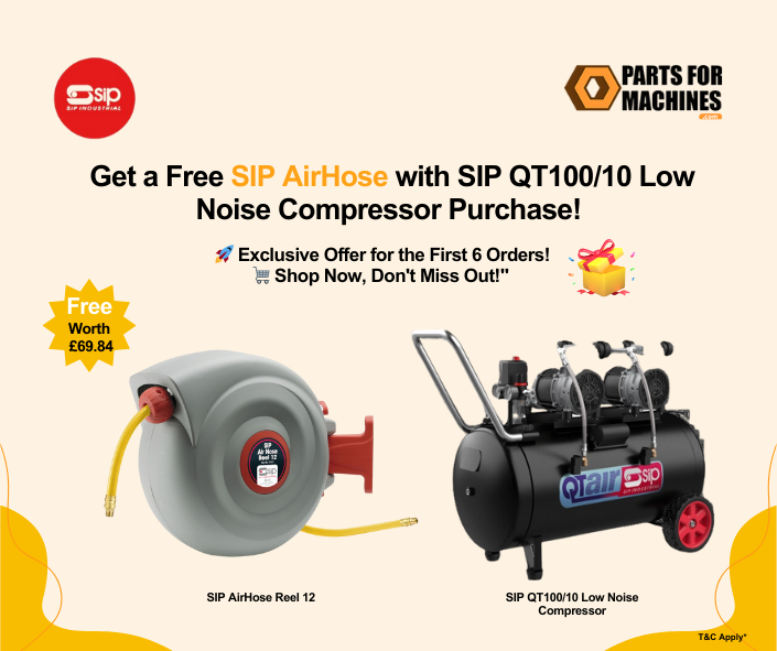 EquiptaPFM's tweet photo. Caption- Get a Free SIP AirHose with SIP QT100/10 Low Noise Compressor Purchase!
 🚀 Exclusive Offer for the First 6 Orders! 🛒 Shop Now, Don't Miss Out!" https://t.co/72nsXikP1a