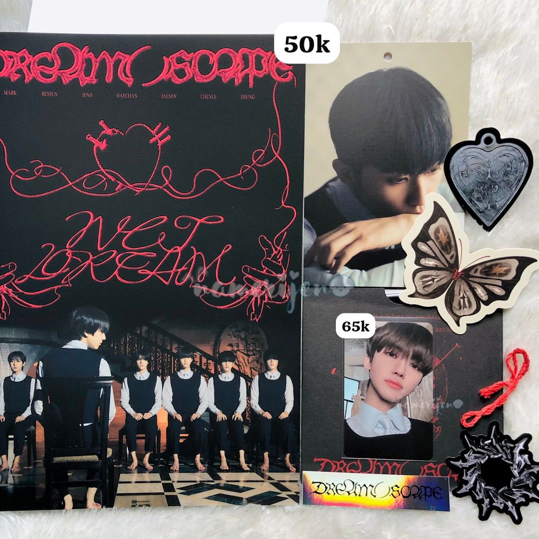 wts // want to sell 

pb dream()scape icfa ver

album only (-pc) 50k
pc selca jaemin 65k
take all 110k

✨all good condi
💰incl packing (exc adm 9%)
✔️co shopvid, keep event
🍊id.shp.ee/1muo72y?smtt=0…

📍jakarta

🏷aab photobook icantfeelanything fullset unsealed nct dream rd ina