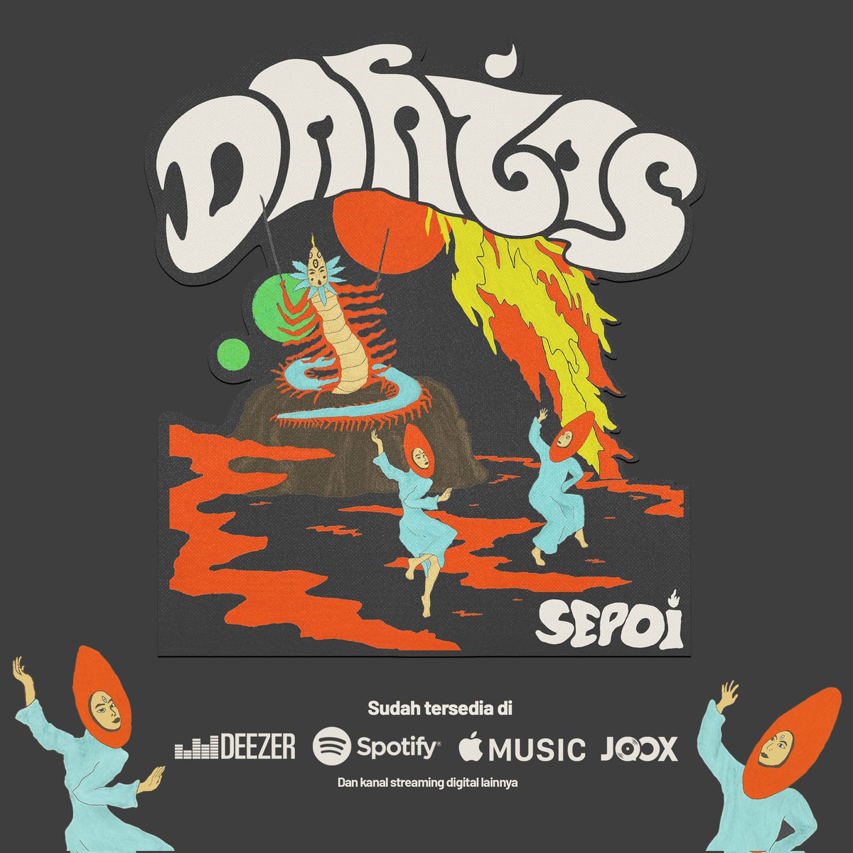 Danzas (@letsdanzas) on Twitter photo Single kedua kami "Sepoi" telah tersedia di berbagai platform streaming digital favorit kalian.
Selamat menikmati 🙌
Artwork by: <a href="/svtvnvmvn/">Stoner Moon ☾</a>
Layout by: <a href="/Vtrooo/">FITRO DIZIANTO</a>
#danzas #mariberdanzas #sepoi Single kedua kami "Sepoi" telah tersedia di berbagai platform streaming digital favorit kalian.
Selamat menikmati 🙌
Artwork by: <a href="/svtvnvmvn/">Stoner Moon ☾</a>
Layout by: <a href="/Vtrooo/">FITRO DIZIANTO</a>
#danzas #mariberdanzas #sepoi