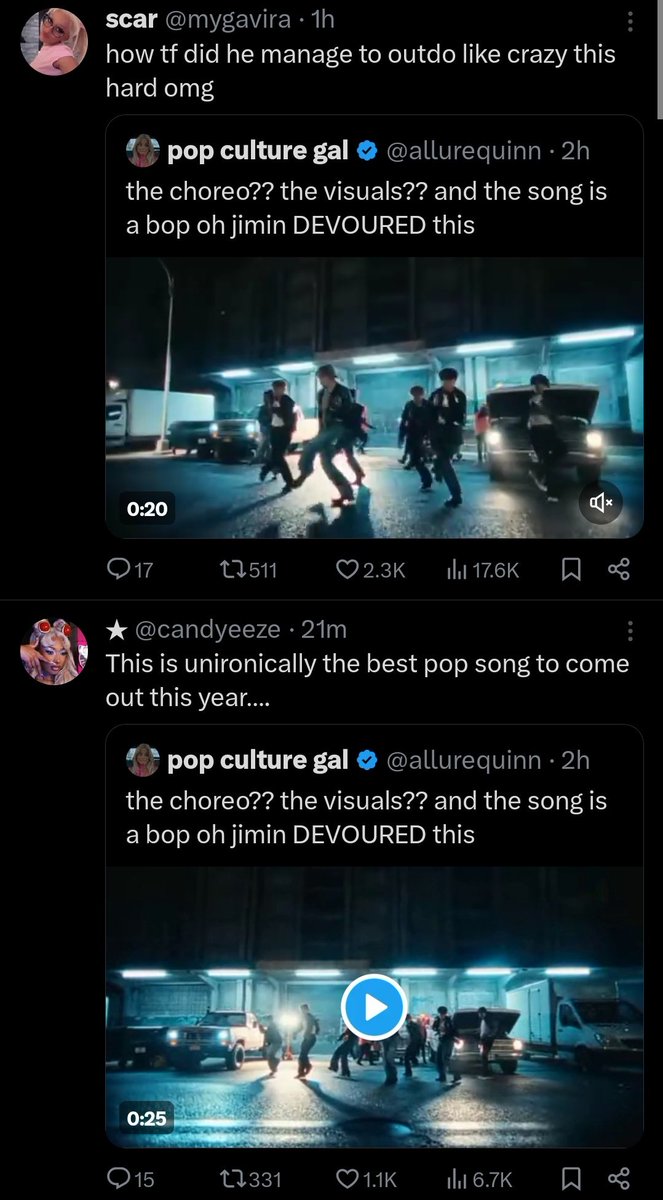 for_bangtan7__'s tweet image. locals praising jimin as they should!💅🏻