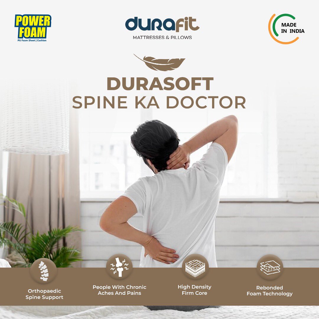 DurafitI's tweet photo. Restorative sleep awaits with Durafit: your remedy for aches and pains.

#durafitindia #durafitmattress #sleep #sleepingproduct #mattress #mattresses #sleepbetter #healthymattress #homeliving #comfortable #comfortsleep https://t.co/8uJLVEAxcj