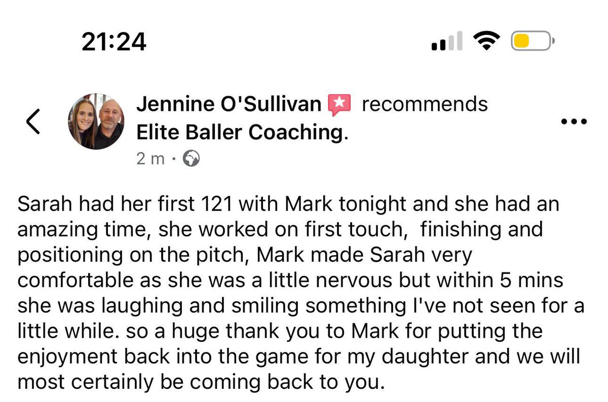 goleftfitness's tweet photo. This is why I love doing what I am starting to do , coach the person not just the game ! Listen to them it’s not about me ! Elite Baller Coaching has that ethos. All coaching available not just football ! #mindbodygoals https://t.co/LaAfLsGdzU
