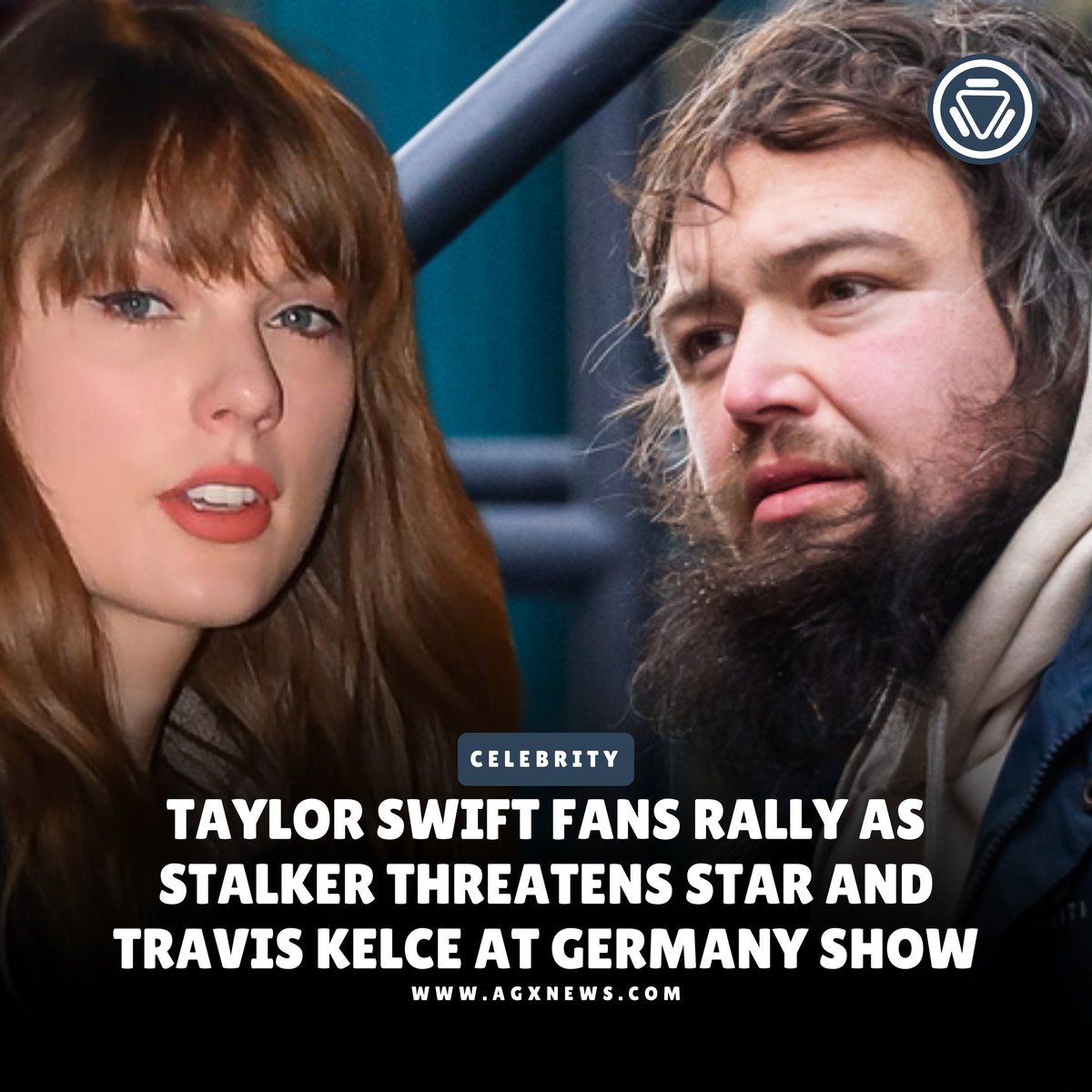 AGXnetwork's tweet photo. Taylor Swift fans are worried after German police arrested a U.S. man for stalking and threatening her and rumored partner Travis Kelce at her concert in Germany.
To know more https://t.co/Rz1QdEkyk9

#taylorswift #traviskelce #music #nfl #TheErasTour https://t.co/DVxi8i0m90