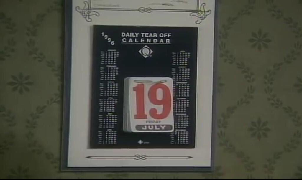 "July the 19th. Why does that strike me as important?"