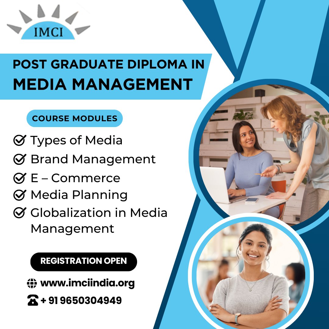 immindia9's tweet photo. Post Graduate Diploma in Media Management
Check out our website https://t.co/llUeVAser1 or call us on + 91 9650304949 to know more

#MediaManagement #PGDMM #PostGradDiploma #imci #delhi #MediaStudies #MediaCareer #MediaMinds #MediaMarketing #DigitalMedia #MediaLeadership https://t.co/H5vp7hELRw