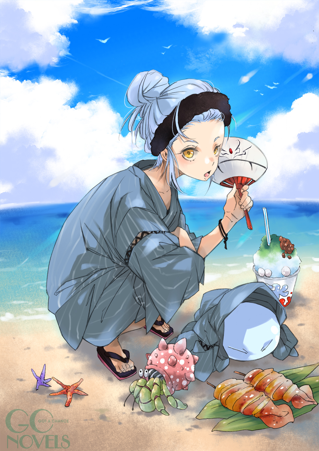 転生したらスライムだった件 みっつばー 描き下ろしタペストリー 転生したらスライムだった件 みっつばー 描き下ろし ワイド