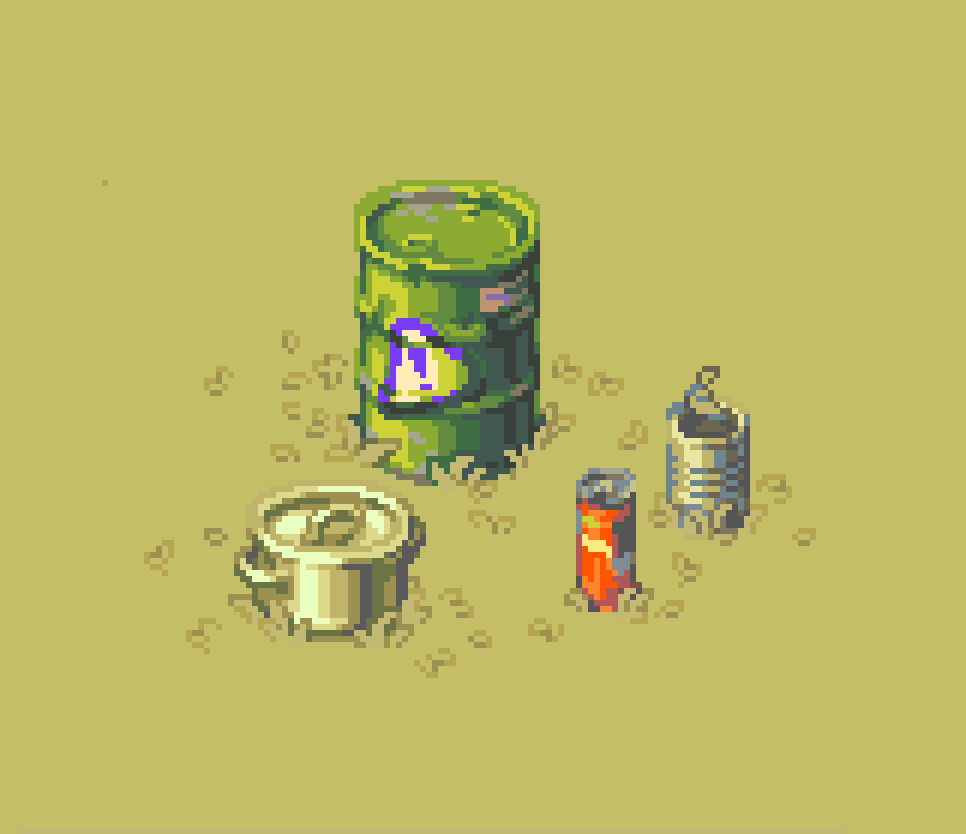 oworowo's tweet photo. Today's @Pixel_Dailies theme is #cylinder, here are a few cylindrical pixel objects I found lying around🥫 

#pixelart #pixel_dailies https://t.co/dMOhN3EjaG