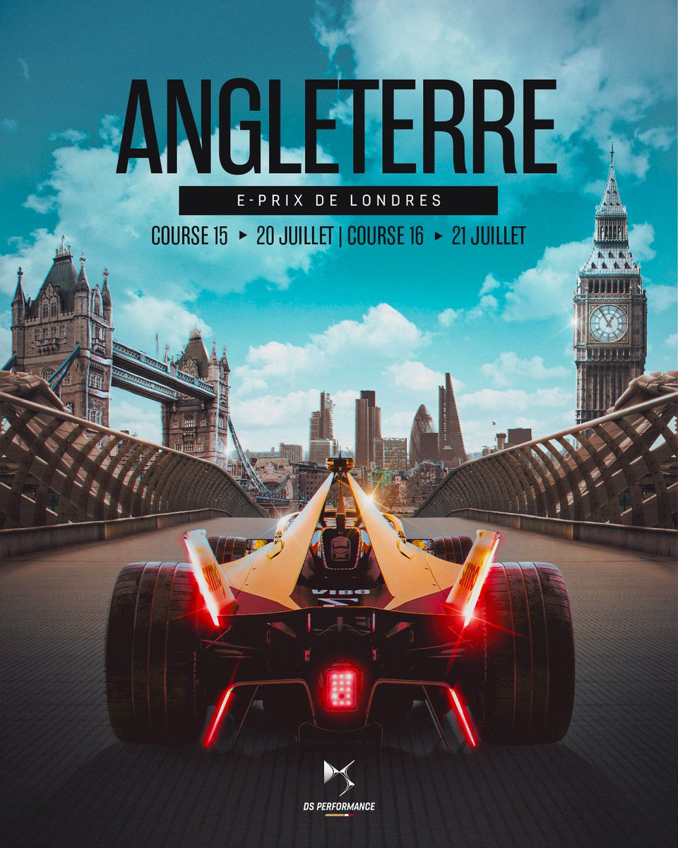 DS_fr's tweet image. Dernière ligne droite pour nos pilotes de Formule E avec le dernier E-prix de l’année à Londres. 🔚🇬🇧

#DSautomobiles #DSPENSKE #ABBFormulaE #motorsport #FormuleE