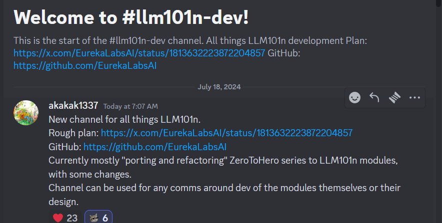 JonathanSumDL's tweet photo. Andrej Karpathy listed a few TODOs for his LLM101 that are open for contribution.
https://t.co/C9E6HKd7x2 https://t.co/PNbFAvvmPt