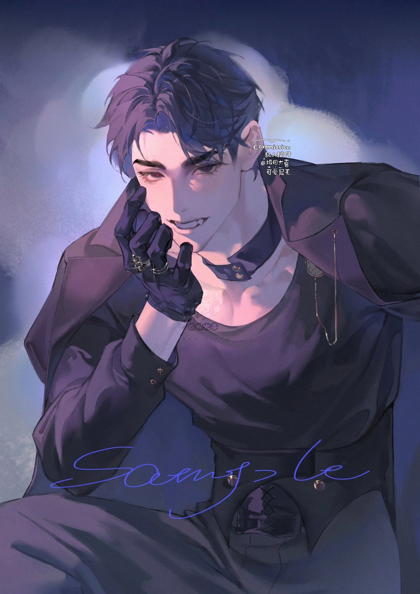 #에이스테 
#ALNST 
commission 
老板约的吸血鬼私设IVAN哥🥺尽力了..！