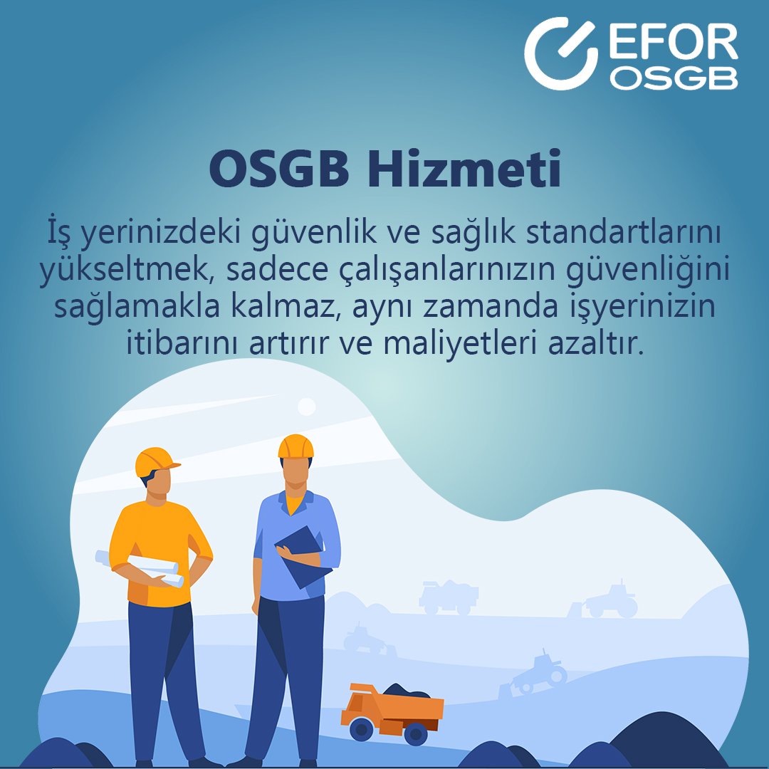 İş yerinizdeki güvenlik ve sağlık standartlarını yükseltmek, sadece çalışanlarınızın güvenliğini sağlamakla kalmaz, aynı zamanda işyerinizin itibarını artırır ve maliyeti azaltır.

Uzmanlarımızdan Bilgi Alın:
💻info@eforosgb.com
📲0212 211 7 211

#osgb #isg #issagligiveguvenligi