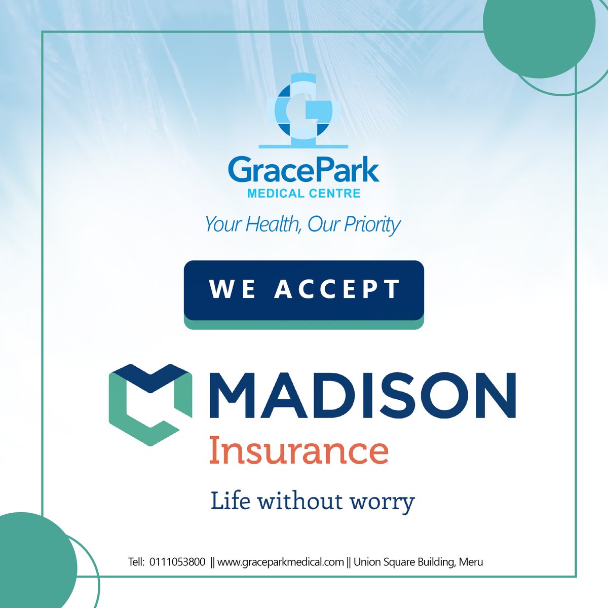 graceparkmed's tweet image. We accept Madison Insurance #MadisonInsurance