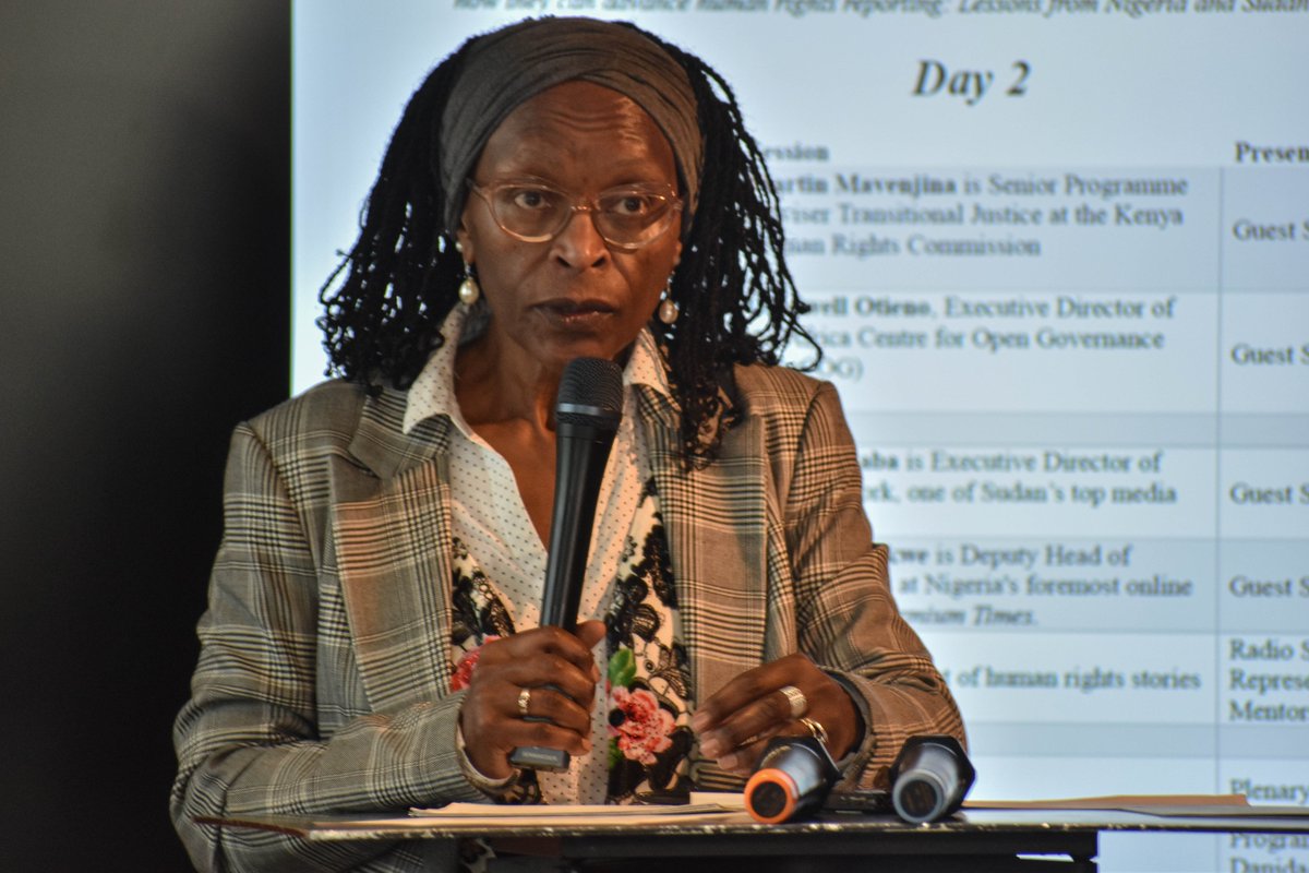 Currently happening: Day 2 of .<a href="/JFJustice/">JFJustice</a>'s Co-Creation Workshop.

Speakers are discussing today's theme on the status of human rights in Kenya, focusing on emerging trends and opportunities in the media and how they can advance human rights reporting. The session includes