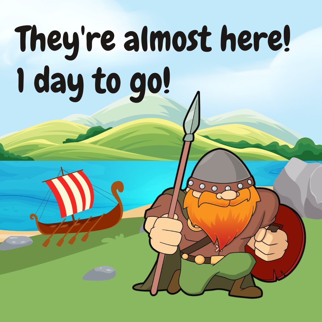 1 day left to prepare for a Viking invasion! #HeyshamVikingFestival

🗓️ July 20th - 21st ⏰ from 10:00AM