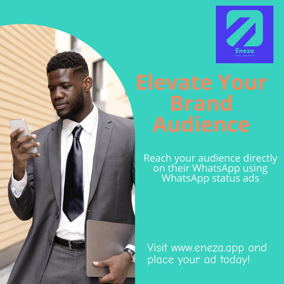 EnezaApp's tweet photo. Eneza's WhatsApp Status Ads are a game-changer for brands! Reach your audience directly, cost-effectively, and with authentic user endorsements. Unlock the power of personalized storytelling on the world's most popular messaging app.
#Enezaapp #WhatsAppstatus #Ads https://t.co/17mcTqyOPS