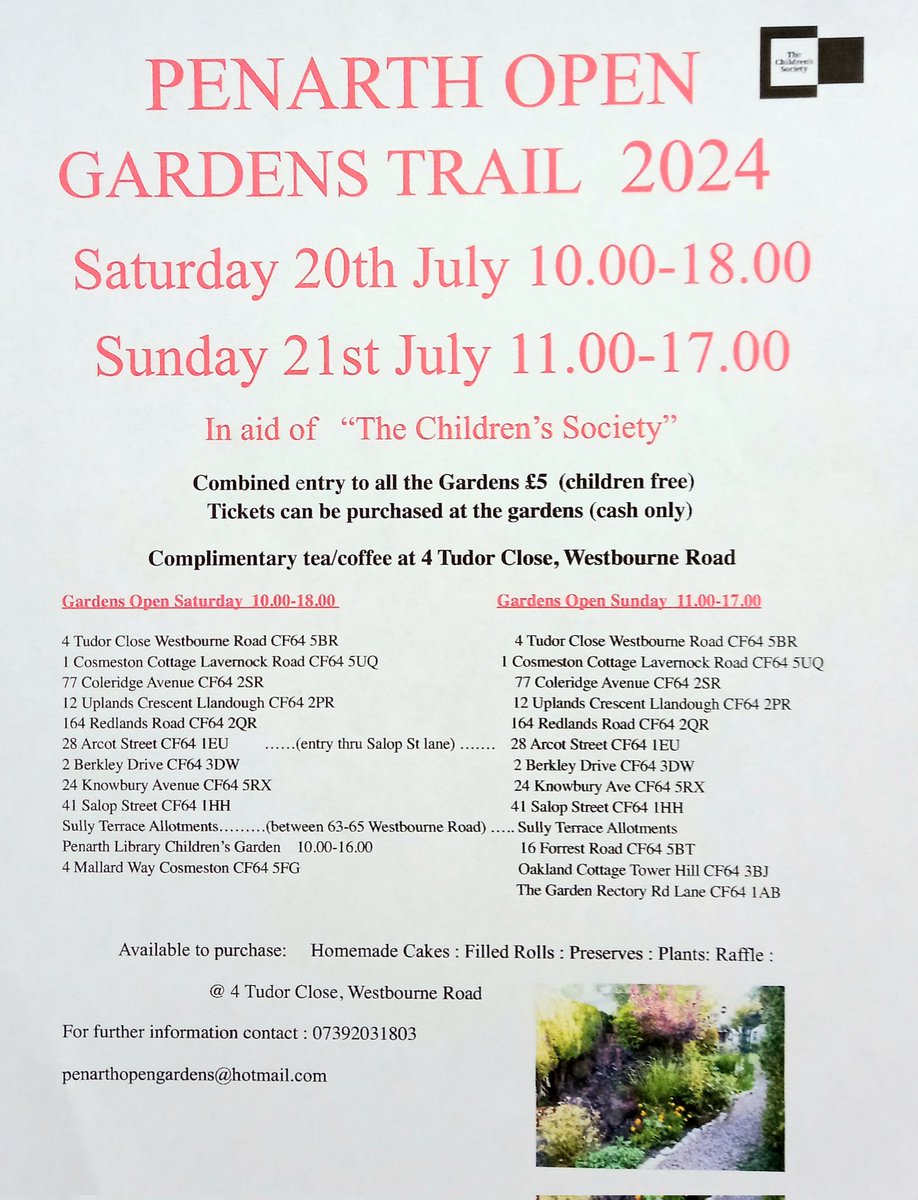 Just a reminder this much loved local event is this weekend. Looking forward to seeing old friends and meeting new ones <a href="/AccessPenarth/">Access Penarth</a> <a href="/gpgpenarth/">Gwyrddio Penarth Greening</a> <a href="/GrowingPenarth/">Penarth Growing Community</a> <a href="/PenarthNubNews/">Penarth Nub News</a>