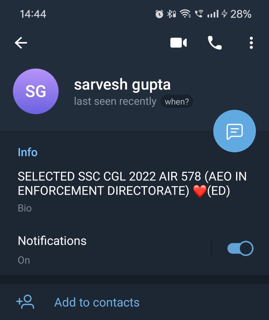 khurpenchh's tweet photo. 2022 SSC CGL में चयनित हुए श्री सर्वेश गुप्ता जी से मैं प्रभावित हूं उन्होंने अपने चयन होने के तरीके को अपने मित्र के साथ साझा करके उनको मोटिवेट किया।
 साहब इस समय ED में हैं।
#certificatescam https://t.co/zBc37zlYmX