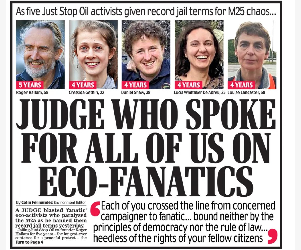 Didn’t speak for me. Disgusting! Prisons are full. Yes they broke the law but people get community service for less and those who broke Covid rules got slaps on the wrist and tiny fines!